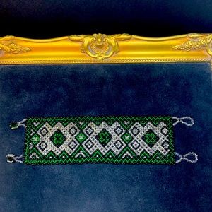 Antique Glass Bead Bracelet